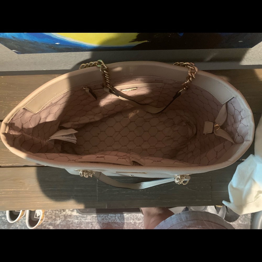 Tote purse cream color DSW